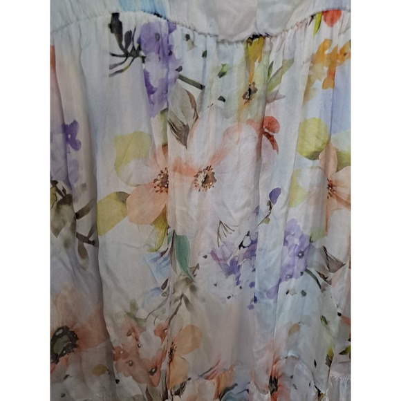 NWT Lara G. By Lara Guidotti Floral Airy Silk Blend Blouson Dress Size‎ XL - Picture 5 of 9